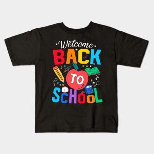 Welcome Back To School First Day Of School Students Teachers Kids T-Shirt